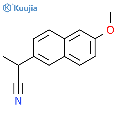 2-(6-methoxynaphthalen-2-yl)propanenitrile structure