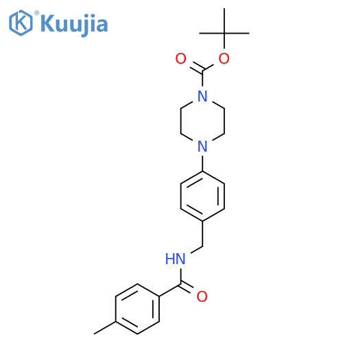 tert-Butyl 4-(4-{[(4-methylphenyl)formamido]methyl}phenyl)piperazine-1-carboxylate structure
