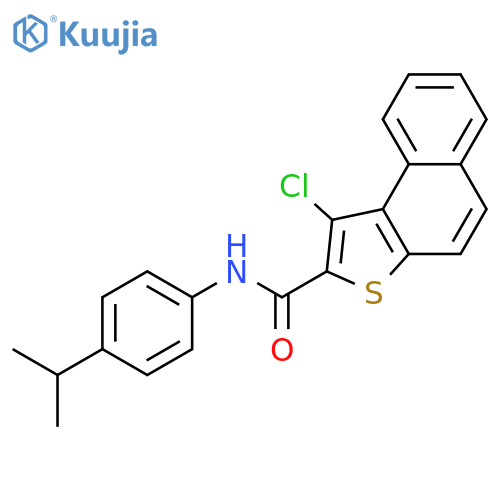 1-CHLORO-N-(4-ISOPROPYLPHENYL)NAPHTHO[2,1-B]THIOPHENE-2-CARBOXAMIDE structure