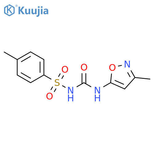 3-(3-methyl-1,2-oxazol-5-yl)-1-(4-methylbenzenesulfonyl)urea structure