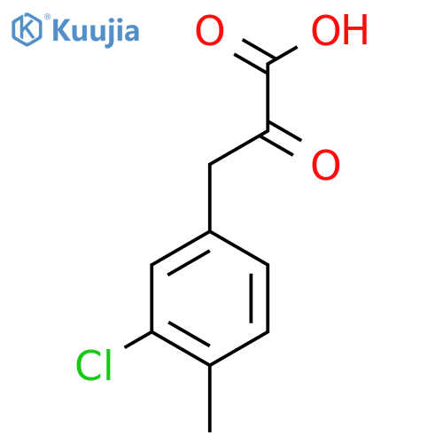 3-(3-chloro-4-methylphenyl)-2-oxopropanoic acid structure