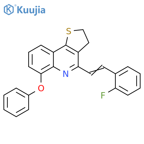 4-[(E)-2-(2-Fluorophenyl)ethenyl]-6-phenoxy-2H,3H-thieno[3,2-c]quinoline structure