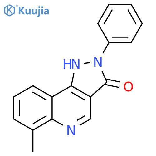 6-Methyl-2-phenyl-1,2-dihydro-pyrazolo[4,3-c]quinolin-3-one structure