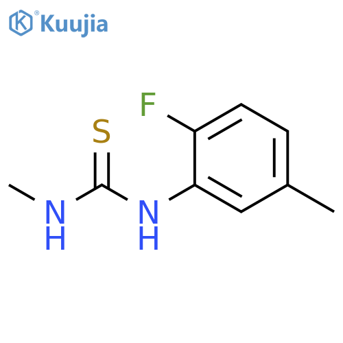 1-(2-fluoro-5-methylphenyl)-3-methylthiourea structure