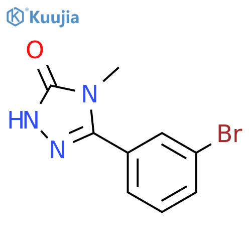 3-(3-bromophenyl)-4-methyl-4,5-dihydro-1H-1,2,4-triazol-5-one structure