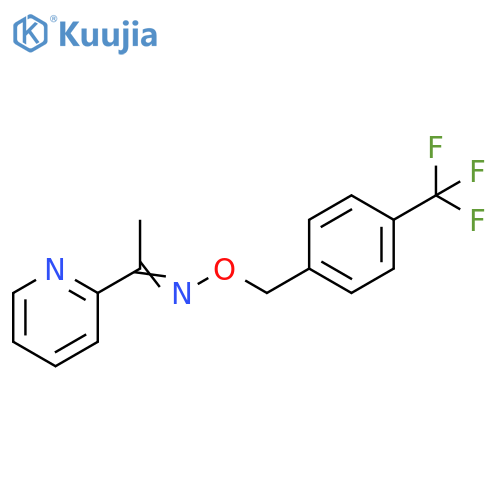 (E)-[1-(pyridin-2-yl)ethylidene]({[4-(trifluoromethyl)phenyl]methoxy})amine structure