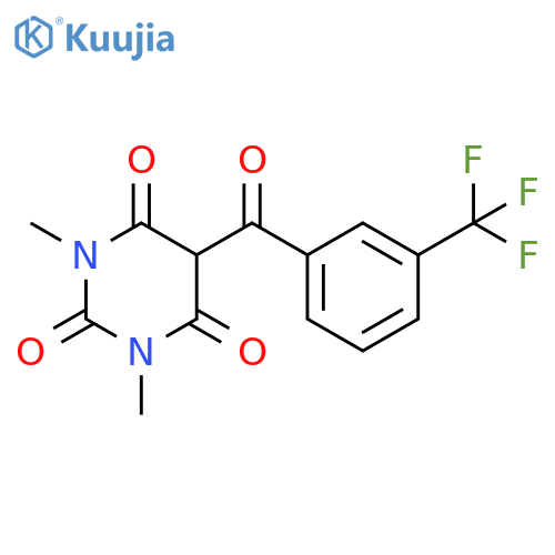 1,3-Dimethyl-5-3-(trifluoromethyl)benzoyl-2,4,6(1H,3H,5H)-pyrimidinetrione structure
