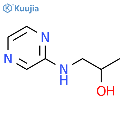 1-[(pyrazin-2-yl)amino]propan-2-ol structure