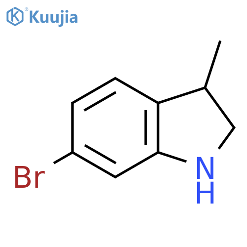 6-bromo-3-methyl-2,3-dihydro-1H-indole structure