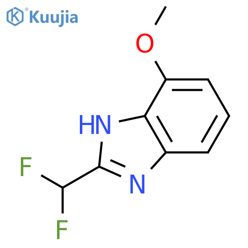 2-(difluoromethyl)-7-methoxy-1H-Benzimidazole structure