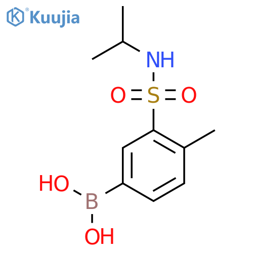 (3-(N-isopropylsulfaMoyl)-4-Methylphenyl)boronic acid structure