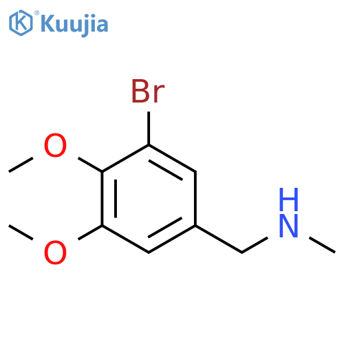 (3-bromo-4,5-dimethoxyphenyl)methyl(methyl)amine structure