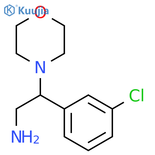 2-(3-chlorophenyl)-2-(morpholin-4-yl)ethan-1-amine structure