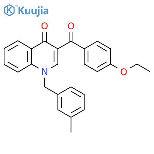 3-(4-ethoxybenzoyl)-1-(3-methylphenyl)methyl-1,4-dihydroquinolin-4-one structure