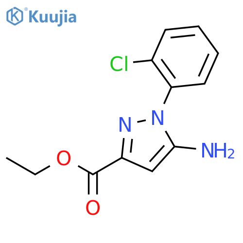 Ethyl 5-amino-1-(2-chlorophenyl)-1H-pyrazole-3-carboxylate structure