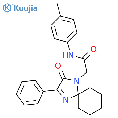 N-(4-methylphenyl)-2-{2-oxo-3-phenyl-1,4-diazaspiro4.5dec-3-en-1-yl}acetamide structure
