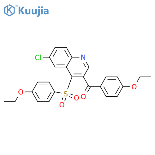 6-chloro-3-(4-ethoxybenzoyl)-4-(4-ethoxybenzenesulfonyl)quinoline structure