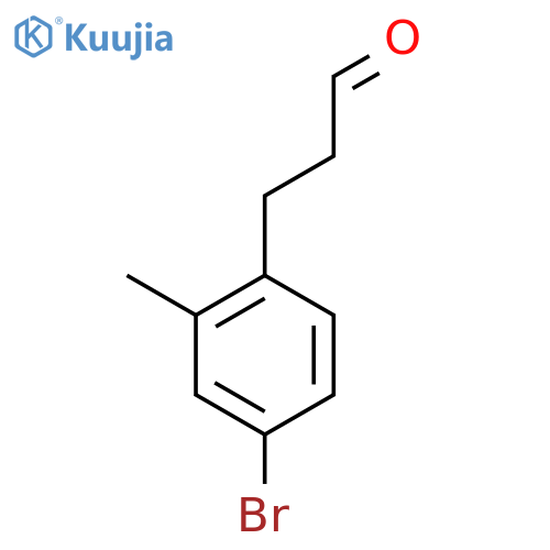 3-(4-bromo-2-methylphenyl)propanal structure