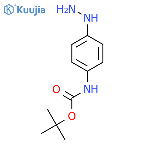 tert-butyl N-(4-hydrazinylphenyl)carbamate structure
