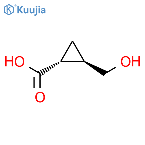 Cyclopropanecarboxylic acid, 2-(hydroxymethyl)-, (1R,2R)- structure