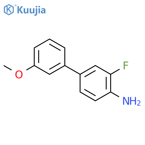 2-fluoro-4-(3-methoxyphenyl)aniline structure