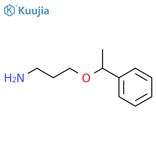 3-(1-phenylethoxy)propan-1-amine structure