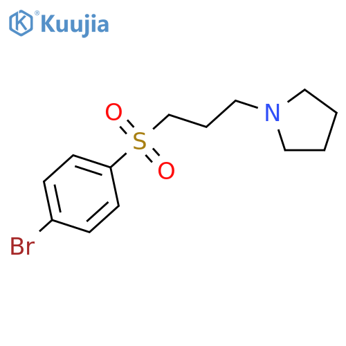 1-(3-(4-Bromophenylsulfonyl)propyl)pyrrolidine structure