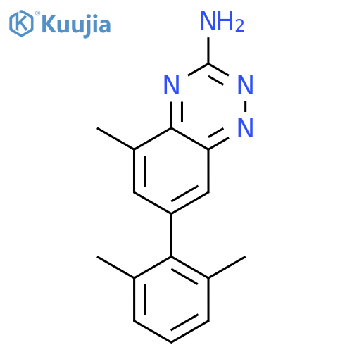 7-(2,6-dimethylphenyl)-5-methyl-1,2,4-benzotriazine-3-ylamine structure