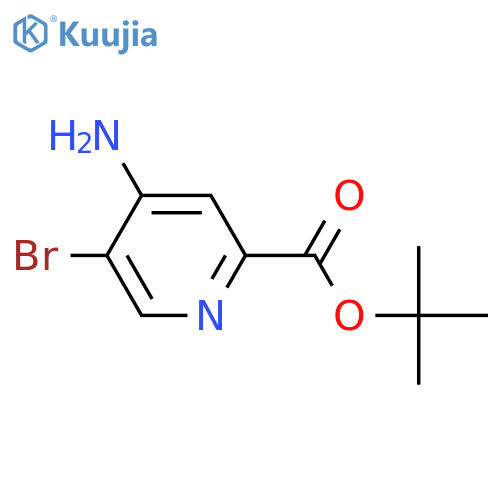 Tert-butyl 4-amino-5-bromopyridine-2-carboxylate structure