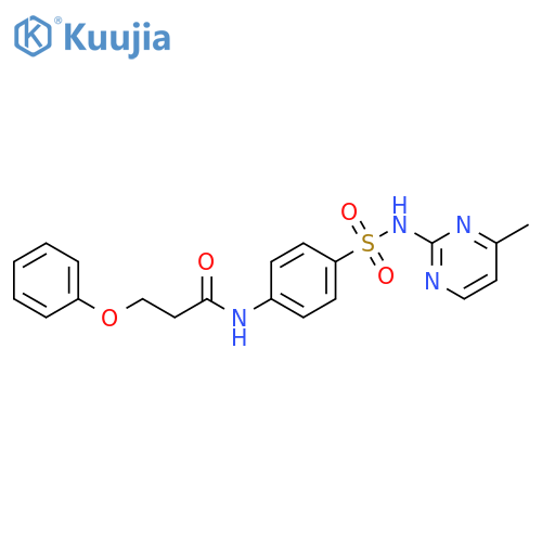 N-{4-(4-methylpyrimidin-2-yl)sulfamoylphenyl}-3-phenoxypropanamide structure