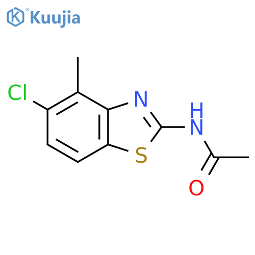 N-(5-chloro-4-methyl-1,3-benzothiazol-2-yl)acetamide structure
