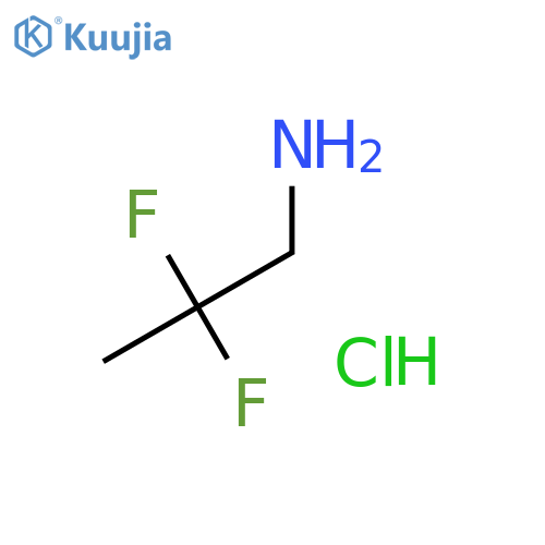 2,2-difluoropropan-1-amine hydrochloride structure