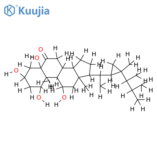 1alpha,3beta,5beta,11alpha-tetrahydroxygorgostan-6-one structure