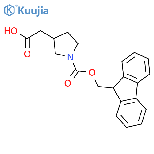 1-Fmoc-3-pyrrolidineacetic acid structure