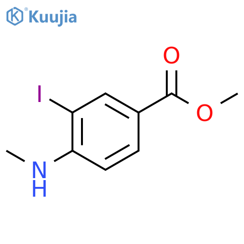 Methyl 3-iodo-4-(methylamino)benzoate structure