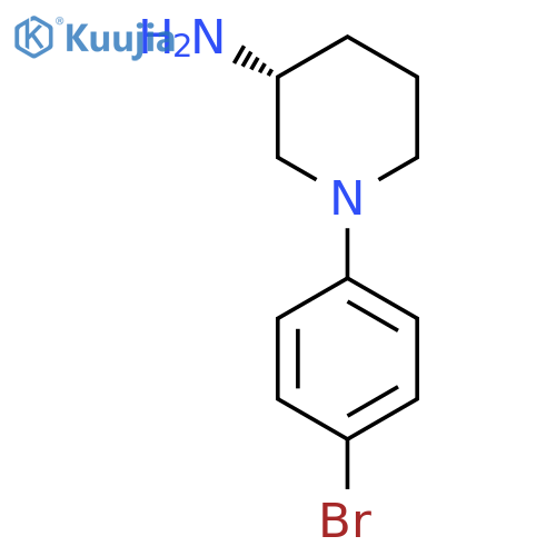 (3R)-1-(4-bromophenyl)piperidin-3-amine structure