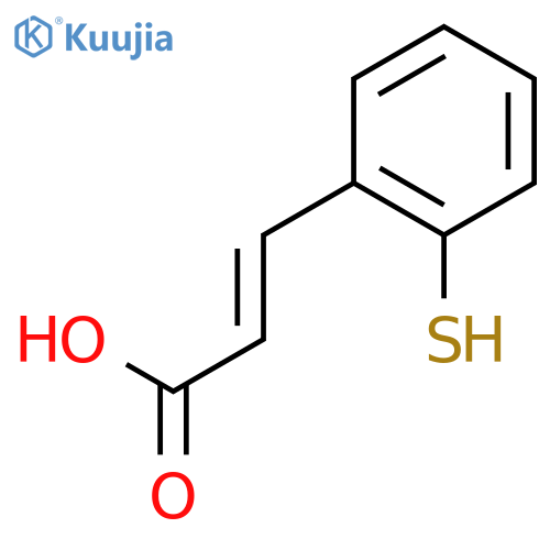 2-Propenoic acid, 3-(2-mercaptophenyl)-, (2Z)- structure