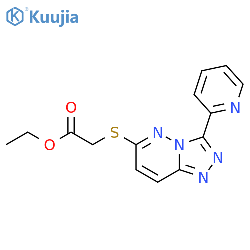ethyl 2-{3-(pyridin-2-yl)-1,2,4triazolo4,3-bpyridazin-6-ylsulfanyl}acetate structure