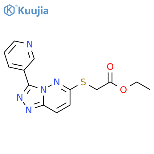 ethyl 2-{3-(pyridin-3-yl)-1,2,4triazolo4,3-bpyridazin-6-ylsulfanyl}acetate structure
