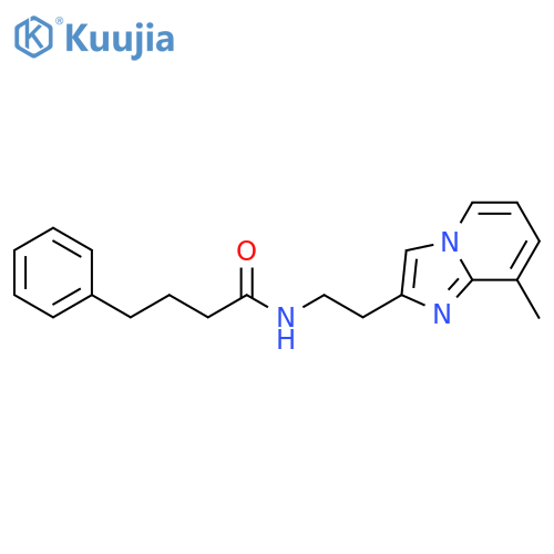 N-(2-{8-methylimidazo1,2-apyridin-2-yl}ethyl)-4-phenylbutanamide structure