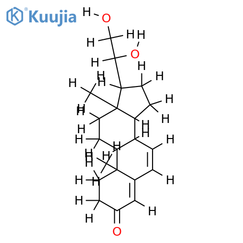 20beta,21-dihydroxypregna-4,6-dien-3-one structure