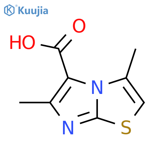 3,6-Dimethyl-imidazo[2,1-b]thiazole-5-carboxylic acid structure