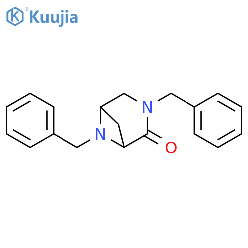 3,6-Diazabicyclo[3.1.1]heptan-2-one, 3,6-bis(phenylmethyl)- structure