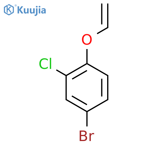 Benzene, 4-bromo-2-chloro-1-(ethenyloxy)- structure