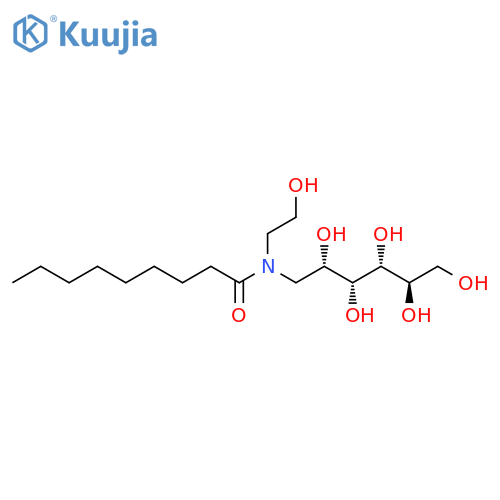 D-Glucitol,1-deoxy-1-[(2-hydroxyethyl)(1-oxononyl)amino]- structure