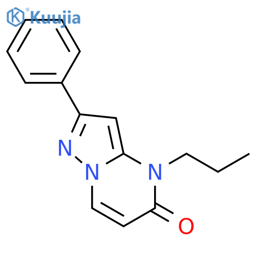 Pyrazolo[1,5-a]pyrimidin-5(4H)-one, 2-phenyl-4-propyl- structure