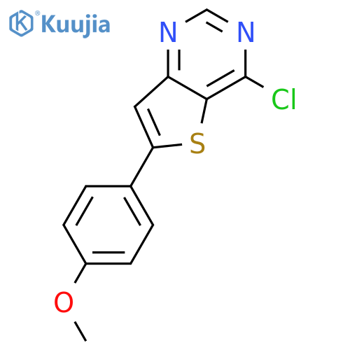 4-chloro-6-(4-methoxyphenyl)thieno[3,2-d]pyrimidine structure