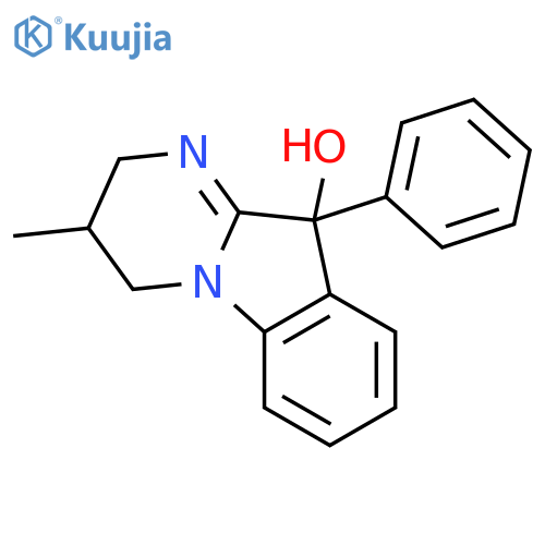 Pyrimido[1,2-a]indol-10-ol, 2,3,4,10-tetrahydro-3-methyl-10-phenyl- structure