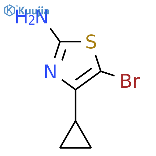 2-Amino-5-bromo-4-cyclopropylthiazole structure