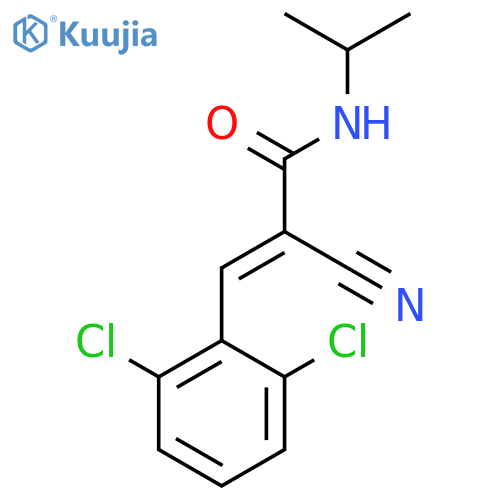 2-cyano-3-(2,6-dichlorophenyl)-N-(propan-2-yl)prop-2-enamide structure